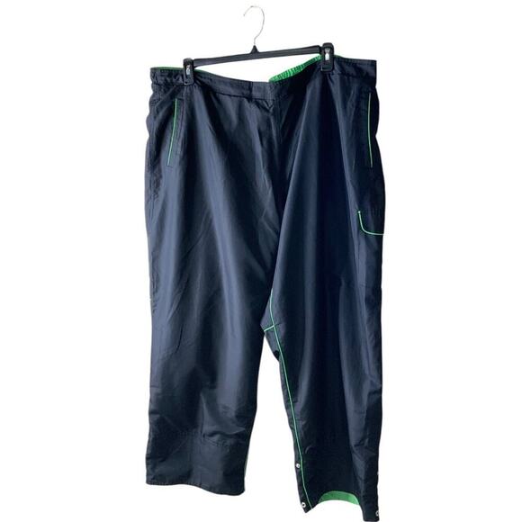 Avenue Track Pants Mens Plus Size 26x28 Meshed Ankle Snap Performance Pull On - Picture 1 of 9